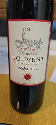 Bordéus Pomerol Château Couvent 2014