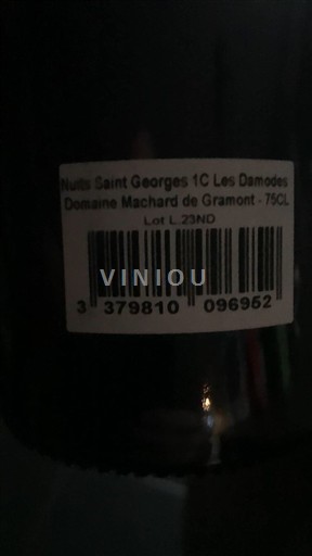 Viinit Rouge sec Les Damodes Domaine Machard de Gramont 2023 Ranska Burgundi Nuits-saint-georges AOC Premier Cru