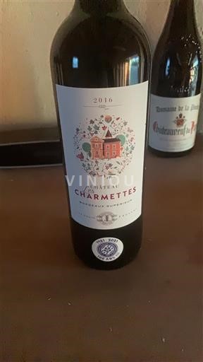Bordeaux Bordeaux superiore Château Charmettes 2016