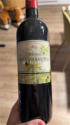 Burdeos Bordeaux superior Château Charmettes 2016