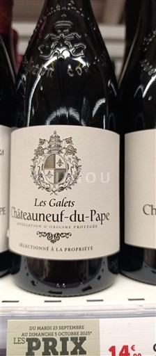 Rona dolina Châteauneuf-du-Pape Les Galets Neleten.