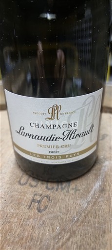 Šampanja Šampanjec Premier Cru Larnaudie-Hirault Les Trois Puys Neleten.