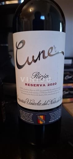 La Rioja Rioja Cune (Compañía Vinícola del Norte de España) Reserva 2020