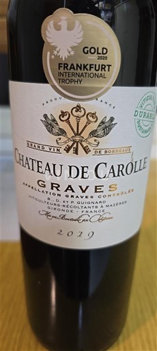 Bordeaux Graves Château Carolle 2019