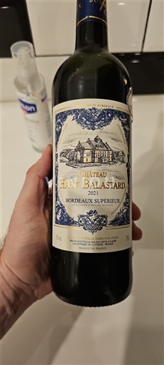 Bordeaux Bordeaux Supérieur Château Haut Balastard 2021