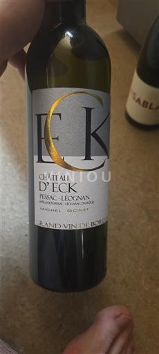 Bordéus Pessac-Léognan Château Eck 2022