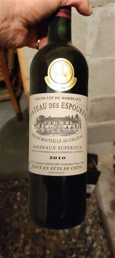 Bordeaux Bordeaux Supérieur Château Des Espeurets 2010