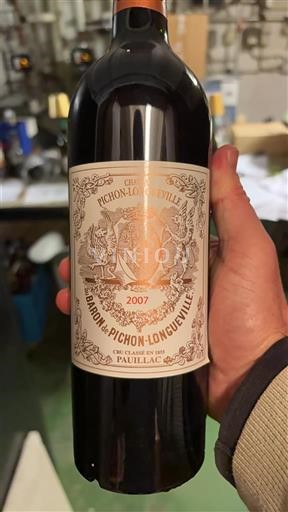 Bordeaux Pauillac Grand Cru Château Pichon-Longueville Baron 2007