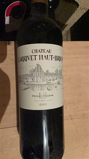 Bordeaux Pessac-Léognan Château Larrivet Haut-Brion 2005