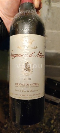 Bordeaux Graves-de-Vayres Seigneurie Abret 2018