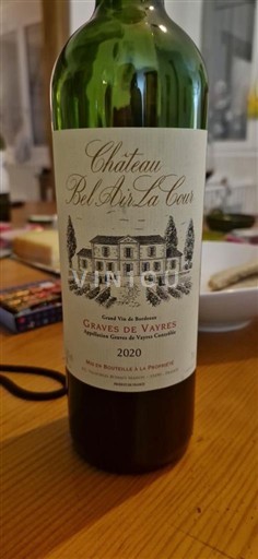 Bordéus Graves-de-vayres Château Bel Air La Cour 2020