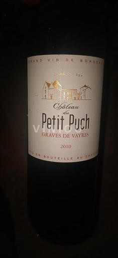 Bordeaux Graves-de-Vayres Château Petit Puch 2010