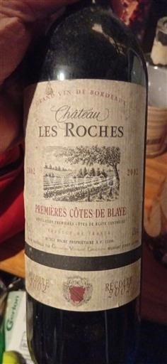 Bordeaux Nespecifikováno Château Les Roches 2002