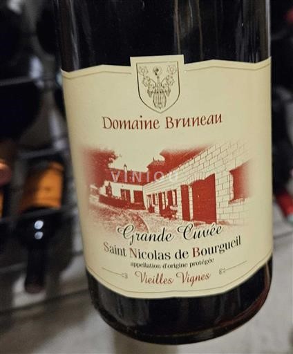 Thung lũng sông Loire Saint-Nicolas-De-Bourgueil Domaine Bruneau Grande Vieilles Vignes 2024