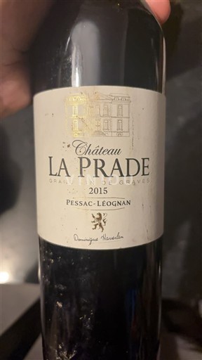 Bordeaux Pessac-Léognan Château La Prade 2015