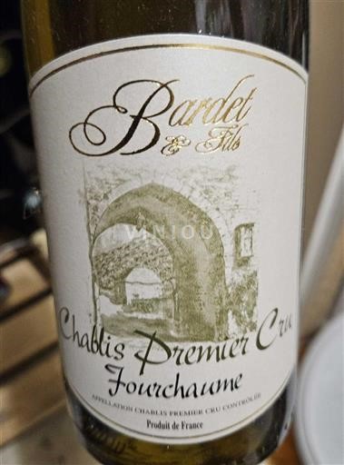 Burgundy Chablis Premier Cru Premier Cru Domaine Bardet & Fils Fourchaume 2020