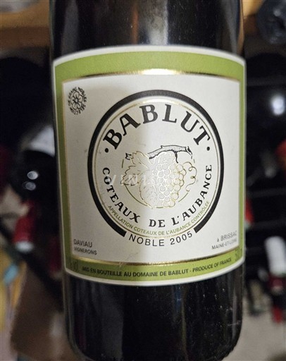 Loiretal Coteaux-de-l'aubance Domaine Bablut Noble 2005
