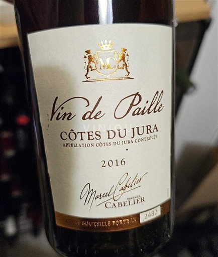 Jura Côtes-du-jura Marcel Cabelier Vin de Paille 2016