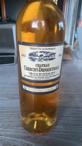 Bordeaux Graves Supérieures Château Cherchy-Desqueyroux 2002
