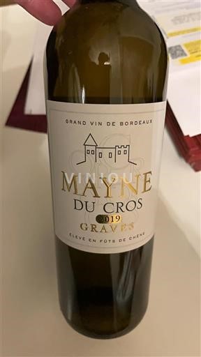 Bordeaux Graves Mayne du Cros 2019