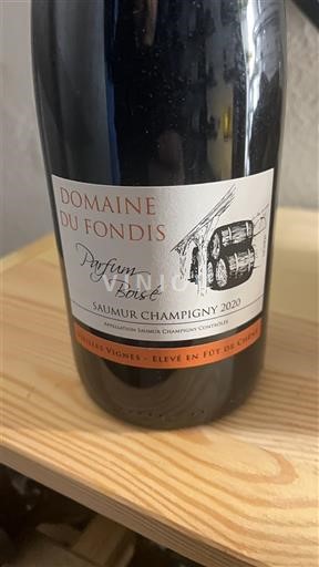 Loiren laakso Saumur-champigny Domaine Fondis Parfum Boisé 2020