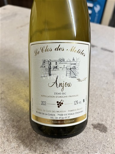 Vallée de la Loire Anjou Le Clos des Motèles 2023