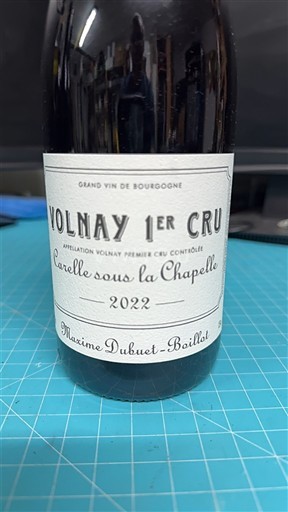 Бургундія Вольне Premier Cru Maxime Dubuet-Baillot Carelle sous la Chapelle 2022