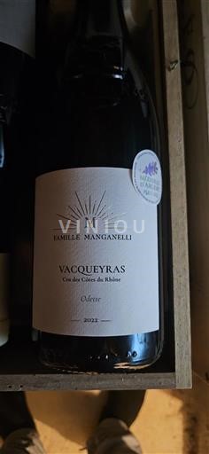 Rhônevallei Vacqueyras Famille Manganelli Colette 2022