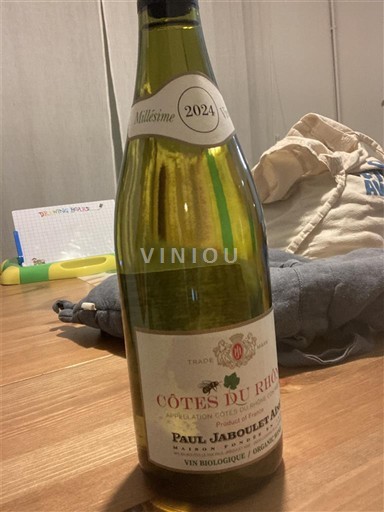 Rượu vang Blanc sec Paul Jaboulet Aîné 2024 Pháp Thung lũng Rhône Côtes-du-rhône AOC