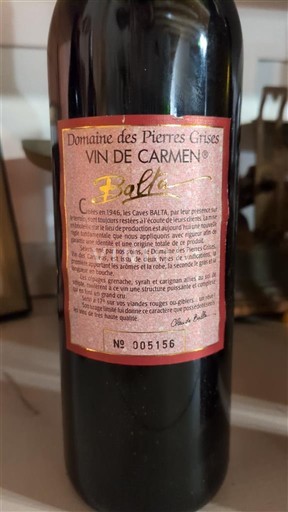 Languedoc Ospecificerad Domaine Des Pierres Grises Balia Icke årgångsbetecknad