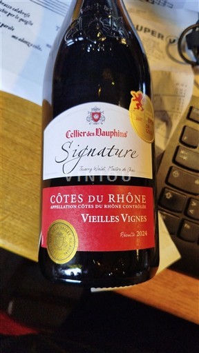 Rhônen laakso Côtes-du-rhône Cellier des Dauphins Signature Vieilles Vignes 2024