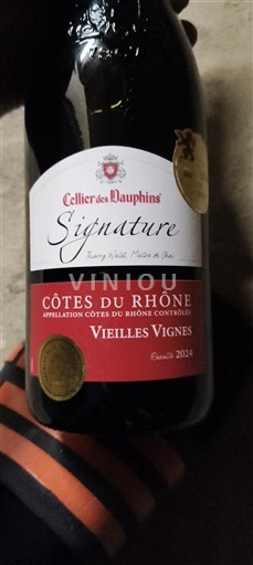 Thung lũng Rhône Côtes-du-rhône Cellier des Dauphins Signature Vieilles Vignes 2024