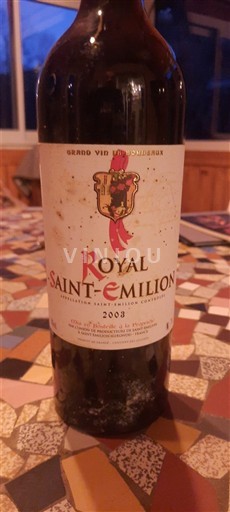 Bordeaux Saint-Émilion Royal Saint-Emilion 2003