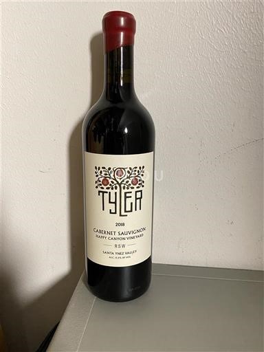 California AVAs Santa Ynez Valley Tyler Cabernet Sauvignon Happy Canyon Vineyard 2018
