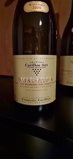 Burgundija Saint-Aubin Premier Cru François Carillon Saint-Aubin 1er Cru Les Murgers des Dents de Chien 2020