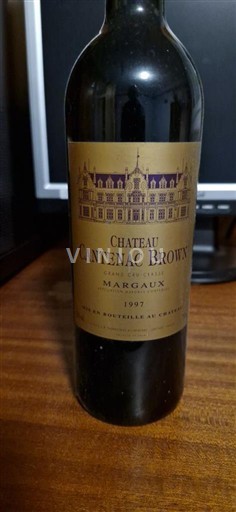 Bordeaux Margaux Grand Cru Château Cantenac Brown 1997