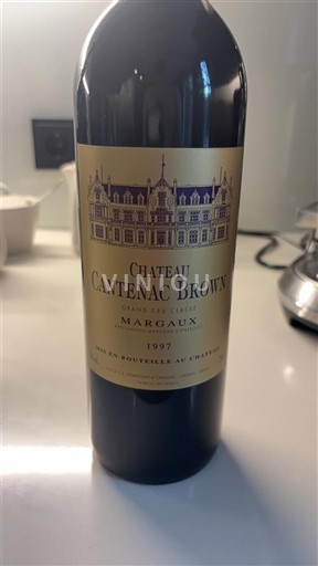 Bordeaux Margaux Grand Cru Château Cantenac Brown 1997