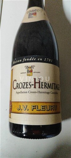 Thung lũng Rhône Crozes-hermitage J.V. Fleury 2023