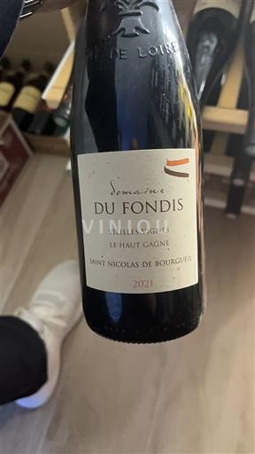 Loiren laakso Saint-Nicolas-De-Bourgueil Domaine Fondis Vieilles Vignes Le Haut Gagne 2021