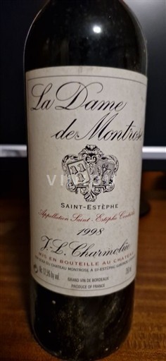 Bordeaux Saint-Estèphe Château Montrose La Dame de Montrose 1998