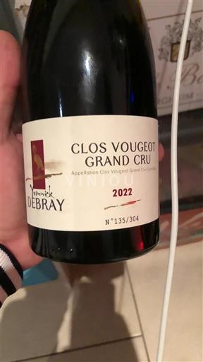 Burgundsko Clos-de-vougeot Grand Cru Domaine Patrick Debray 2022