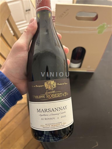 Burgundi Marsannay Philippe Robert et Fils Au Ronsoy 2023
