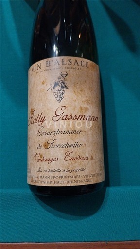 Alsace Không được chỉ định Vendanges Tardives Rolly Gassmann 2020