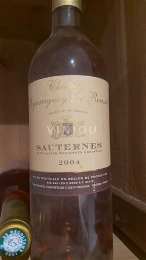Бордо Сотерн Château Rayne Vigneau 2004