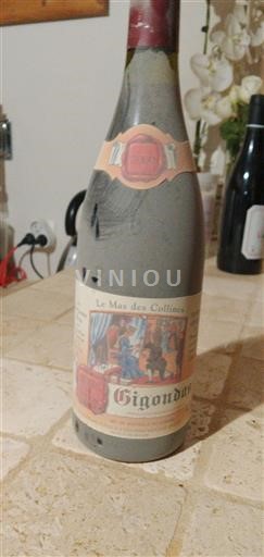 Rhônen laakso Gigondas Le Mas des Collines 2000