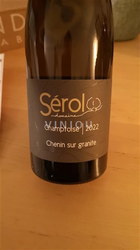 Thung lũng sông Loire Urfé Domaine Sérol Champoise Chenin sur granite 2022