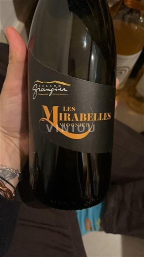 Alpit ja Rhônen maat Rhodanien rinteet Roland Grangier Les Mirabelles Viognier 2023
