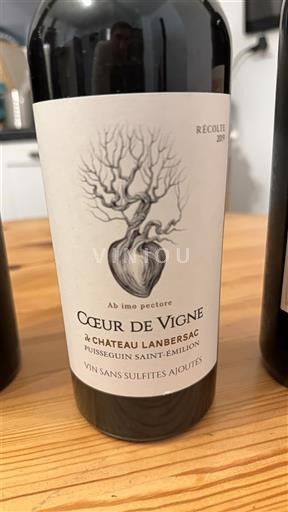 Bordeaux Puisseguin-saint-émilion Château Lanbersac Cœur de Vigne 2019