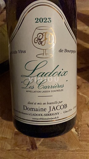 Burgundi Ladoix Domaine Jacob Les Carrières 2023