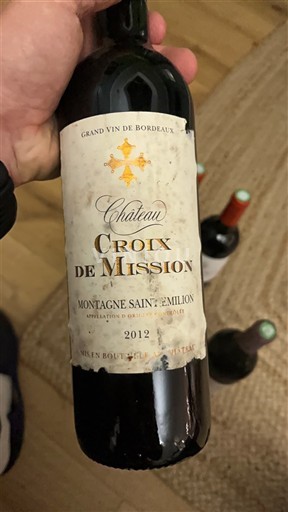 Bordeaux Montagne-saint-émilion Château Croix de Mission 2012